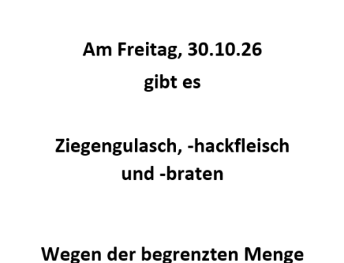 Frisches Ziegenfleisch